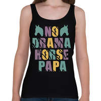 printfashion Horse papa - Női atléta - Fekete