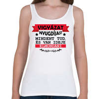 printfashion Vigyázat nyugdíjas - Női atléta - Fehér