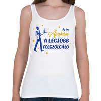 printfashion Az én apukám - Felszolgáló - Női atléta - Fehér