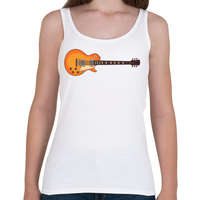printfashion Les Paul gitár - Női atléta - Fehér