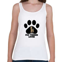 printfashion Fox Terrier Lover - Női atléta - Fehér