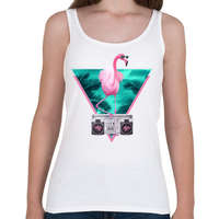 printfashion Miami flamingo - Női atléta - Fehér