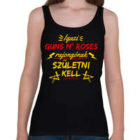 printfashion igazi guns n roses rajongó - Női atléta - Fekete
