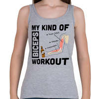 printfashion My Kind Of BICEPS Workout /w/ - Női atléta - Sport szürke