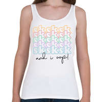 printfashion SKS - Női atléta - Fehér