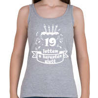 printfashion 19 lettem - Női atléta - Sport szürke