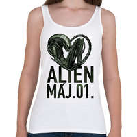 printfashion alien május 1 - Női atléta - Fehér