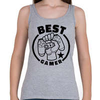 printfashion Best gamer - Női atléta - Sport szürke