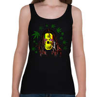 printfashion rasta skull - Női atléta - Fekete