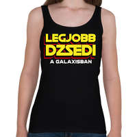 printfashion LEGJOBB JEDI A GALAXISBAN - Női atléta - Fekete