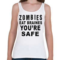 printfashion A zombik agyat esznek! - Női atléta - Fehér