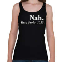 printfashion Nah - Rosa Parks - Női atléta - Fekete