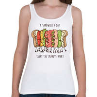 printfashion Szendvics rajongó - Női atléta - Fehér