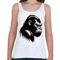 printfashion Dühös gorilla - Női atléta - Fehér