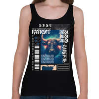 printfashion Taurus - Streetwear style - Női atléta - Fekete