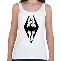 printfashion The Elder Scrolls V - Skyrim Logo - Női atléta - Fehér