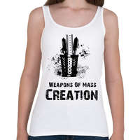 printfashion Weapons Of Mass Creation - Női atléta - Fehér