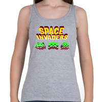 printfashion Space Invaders - Női atléta - Sport szürke