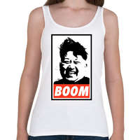 printfashion Kim Jong Un BOOM - Női atléta - Fehér