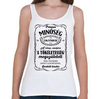 printfashion Prémium minőség - Hónappal (fekete) - Női atléta - Fehér