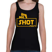 printfashion ME SHOT FIRST - Női atléta - Fekete