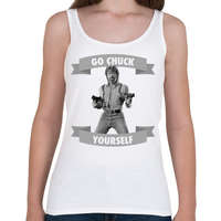printfashion go chuck yourself - Női atléta - Fehér