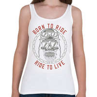 printfashion Motoros 01 - Born to ride - Női atléta - Fehér