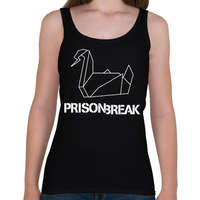 printfashion prison break fehér - Női atléta - Fekete