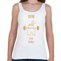 printfashion gym time baby - Női atléta - Fehér