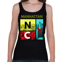 printfashion NYC MANHATTAN - Női atléta - Fekete