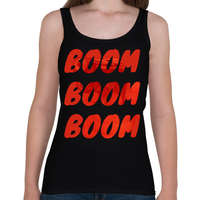 printfashion boom boom boom - Női atléta - Fekete