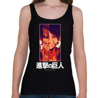 printfashion Singeki no kjodzsin character - Női atléta - Fekete
