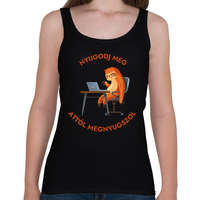 printfashion Nyugodj meg, attól megnyugszol - Vicces lajháros minta - ajándék ötlet - Női atléta - Fekete