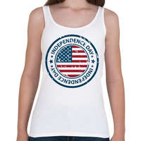 printfashion New York-i logó pecsét ikon - Női atléta - Fehér