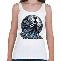 printfashion Kék lady - Női atléta - Fehér