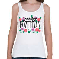 printfashion Gondolkodj pozitívan - Női atléta - Fehér