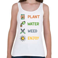 printfashion Plant, water, weed, enjoy - Női atléta - Fehér