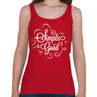 printfashion Simple is good. - Női atléta - Cseresznyepiros