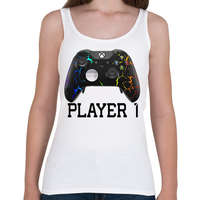 printfashion Xbox Player1 páros póló - Női atléta - Fehér