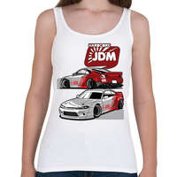 printfashion HARDCORE JDM - SILVIA - Női atléta - Fehér
