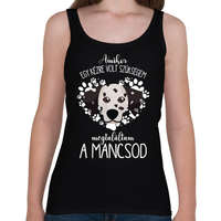 printfashion Megtaláltam a mancsod - Dalmata - Női atléta - Fekete