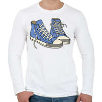 printfashion Converse Sneakers - Férfi hosszú ujjú póló - Fehér