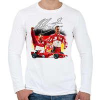 printfashion Michael Schumacher - Férfi hosszú ujjú póló - Fehér