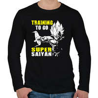 printfashion Vegeta SS final - Férfi hosszú ujjú póló - Fekete