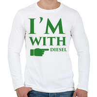 printfashion diesel.png - Férfi hosszú ujjú póló - Fehér