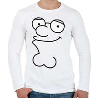 printfashion Peter Griffin - Férfi hosszú ujjú póló - Fehér