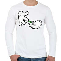 printfashion Roll it - Férfi hosszú ujjú póló - Fehér