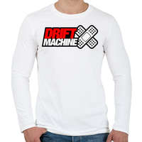 printfashion Drift Machine - Férfi hosszú ujjú póló - Fehér