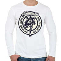 printfashion Deszkás legenda - Férfi hosszú ujjú póló - Fehér