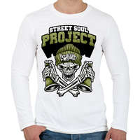 printfashion Az utca lelke - Férfi hosszú ujjú póló - Fehér